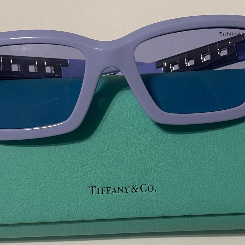 Tiffany & Co. True Sunglasses Design in Violet Acetate with Violet Lens